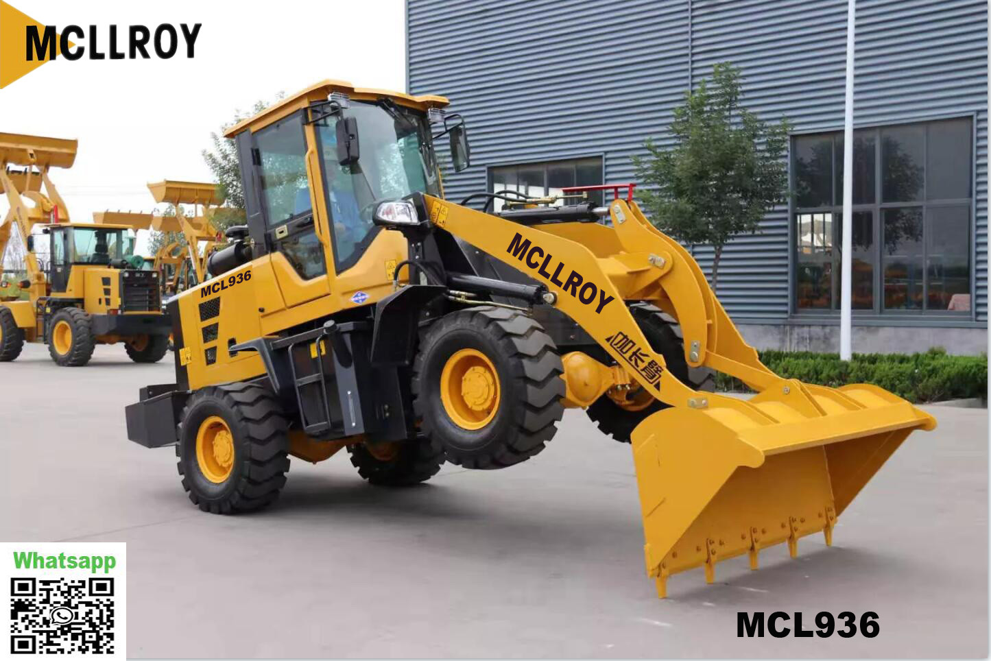 65kW Power 2.5 Ton Wheel Loader , Heavy Machinery Loader With 1.1m3 Bucket