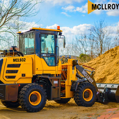 Mini Wheeled 2ton Front End Loader Articulated 1350mm Dump height